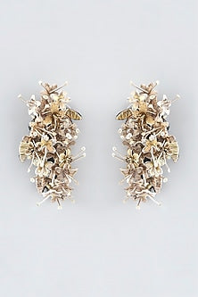 Mukaish Embroidered Stud Earrings
