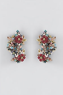 Mukaish & Zardosi Embroidered Stud Earrings