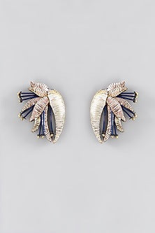 Mukaish & Zardosi Embroidered Stud Earrings