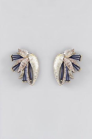 Mukaish & Zardosi Embroidered Stud Earrings
