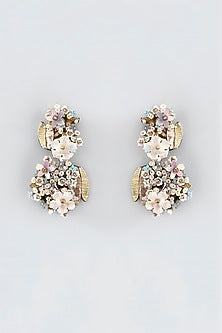 Mukaish & Zardosi Embroidered Duo Dangler Earrings