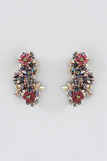 Mukaish & Zardosi Embroidered Dangler Earrings