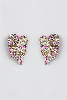 Mukaish & Zardosi Embroidered Stud Earrings
