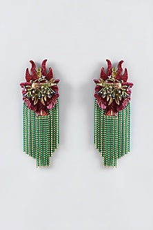 Mukaish & Zardosi Embroidered Dangler Earrings