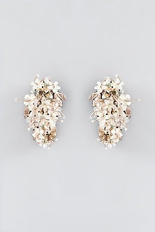Mukaish & Zardosi Embroidered Stud Earrings