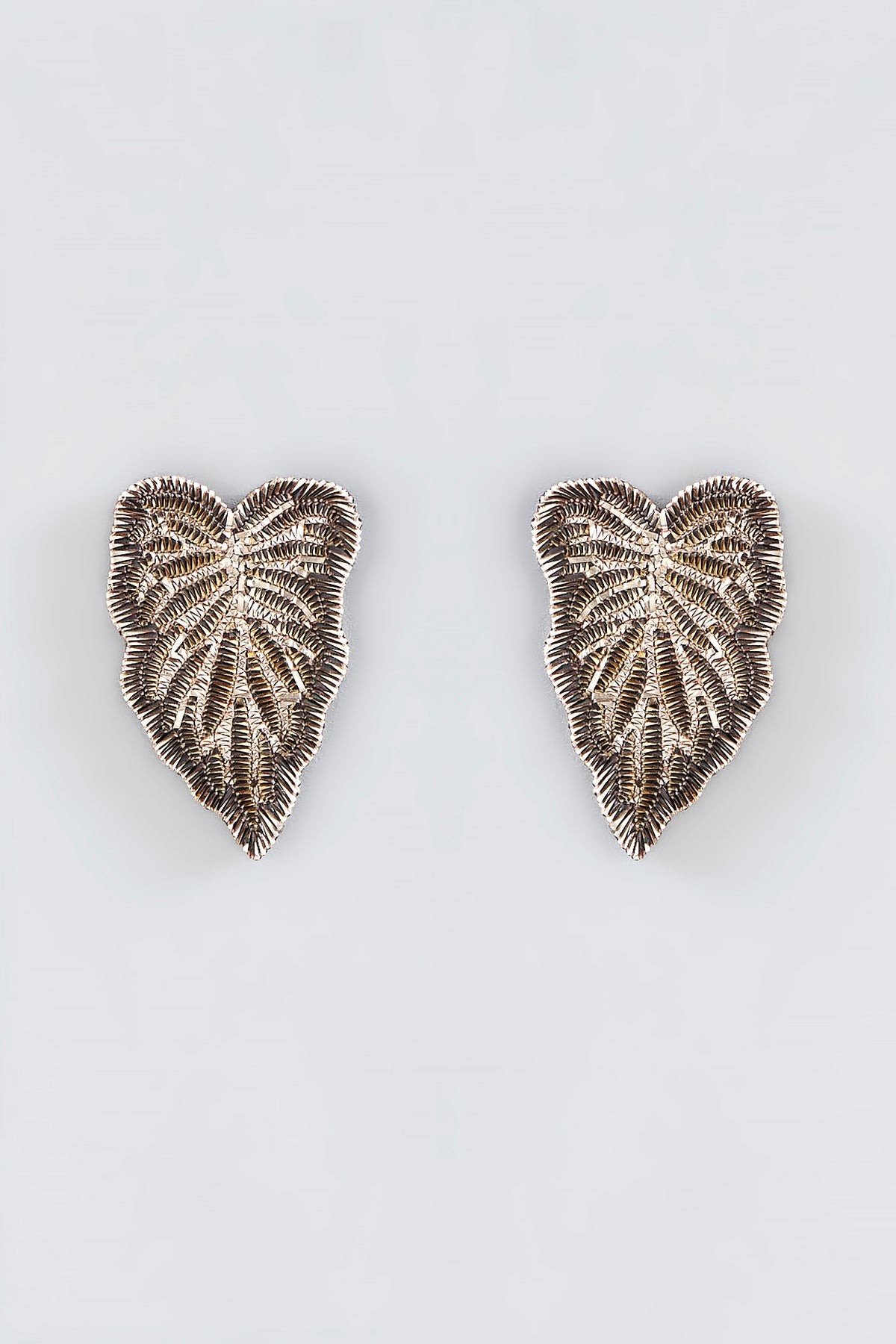 Mukaish & Zardosi Embroidered Stud Earrings