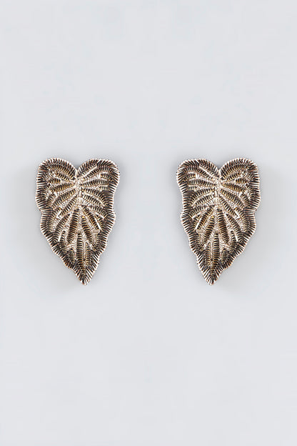 Mukaish & Zardosi Embroidered Stud Earrings