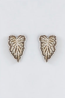 Mukaish & Zardosi Embroidered Stud Earrings