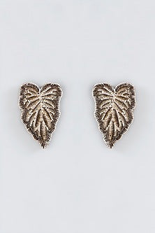 Mukaish & Zardosi Embroidered Stud Earrings