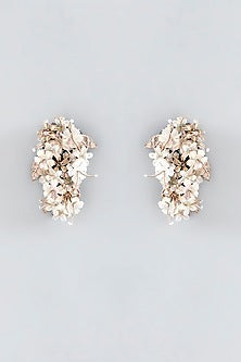 Mukaish & Zardosi Embroidered Bunch Stud Earrings