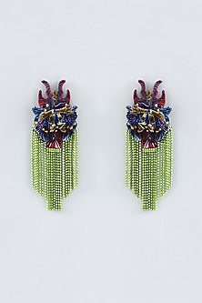 Mukaish & Zardosi Embroidered Dangler Earrings