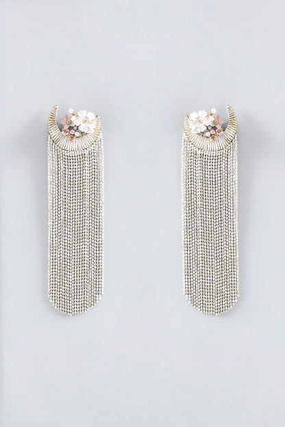 Mukaish & Zardosi Embroidered Dangler Earrings
