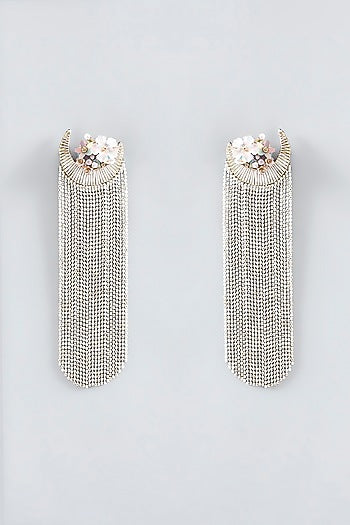 Mukaish & Zardosi Embroidered Dangler Earrings
