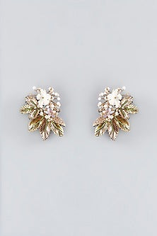 Mukaish & Zardosi Embroidered Stud Earrings