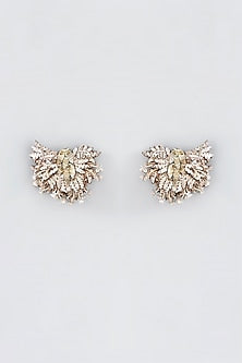 Mukaish & Zardosi Embroidered Stud Earrings