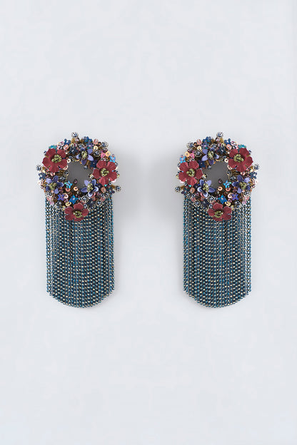 Mukaish & Zardosi Embroidered Dangler Earrings