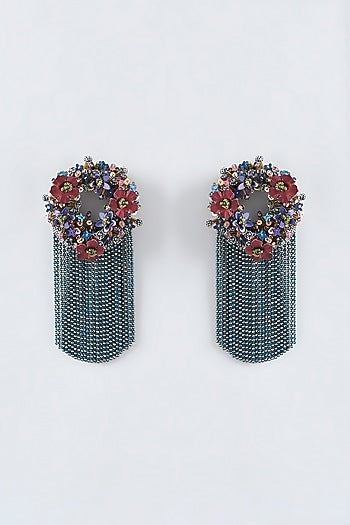 Mukaish & Zardosi Embroidered Dangler Earrings