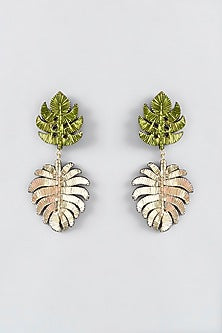 Mukaish & Zardosi Embroidered Duo Dangler Earrings
