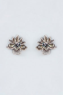 Mukaish & Zardosi Embroidered Stud Earrings