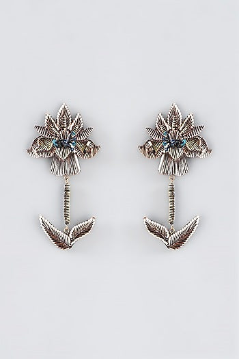 Mukaish & Zardosi Embroidered Dangler Earrings