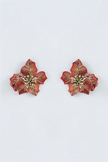 Mukaish & Zardosi Embroidered Stud Earrings
