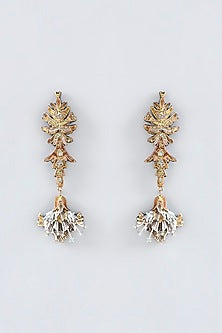 Multi-Colored Hand Embroidered Dangler Earrings