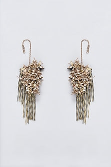 Multi-Colored Hand Embroidered Dangler Earrings