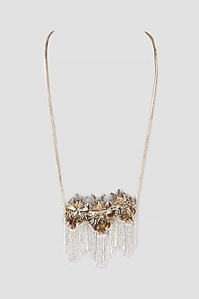 Multi-Colored Hand Embroidered Long Necklace