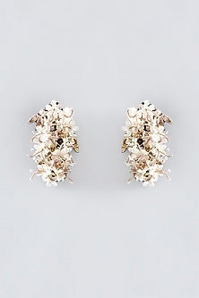 Multi-Colored Hand Embroidered Stud Earrings