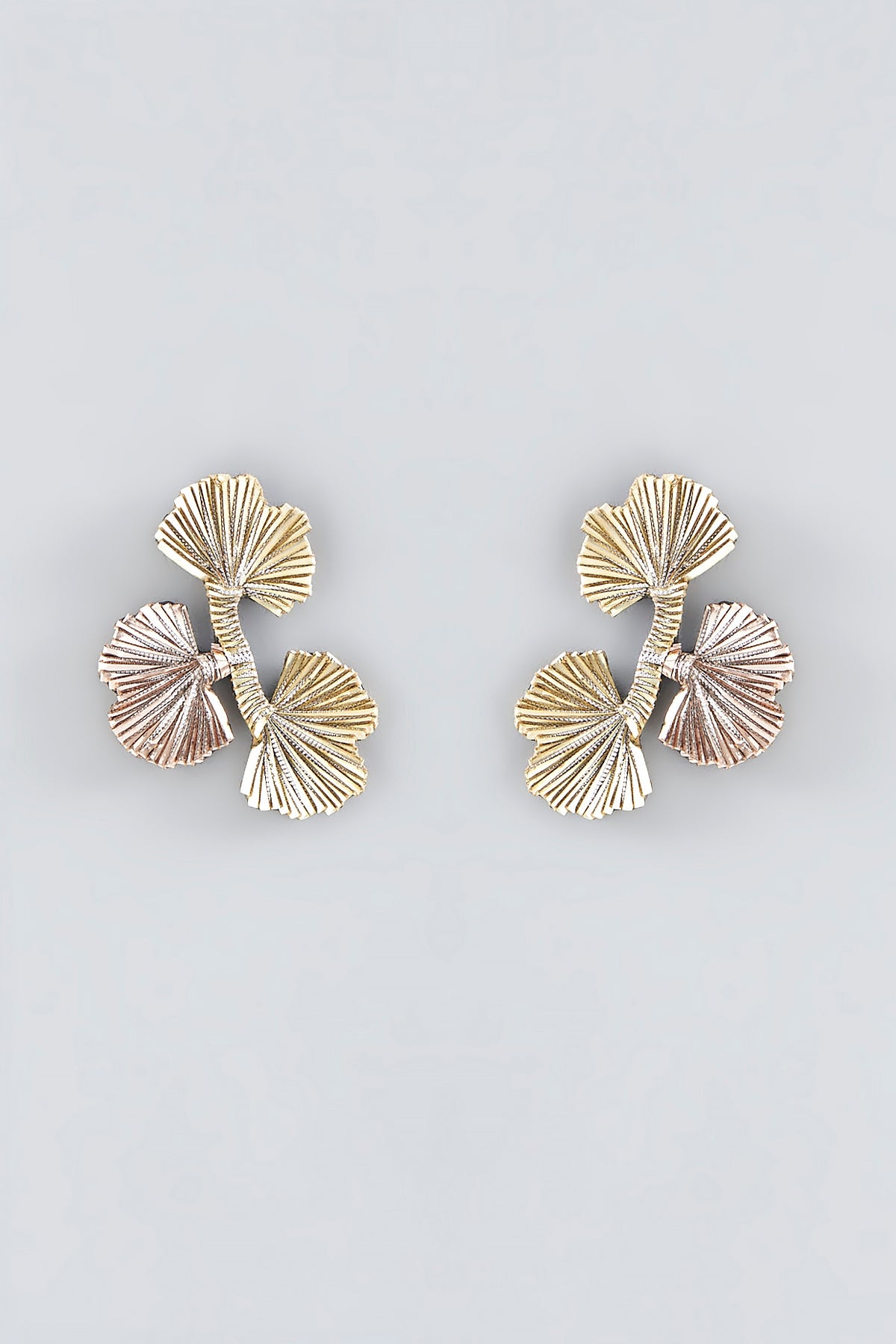 Multi-Colored Hand Embroidered Stud Earrings