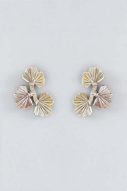 Multi-Colored Hand Embroidered Stud Earrings