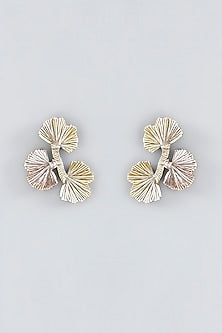 Multi-Colored Hand Embroidered Stud Earrings