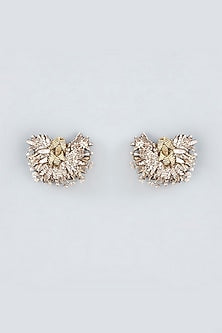 Mukaish & Zardosi Embroidered Stud Earrings