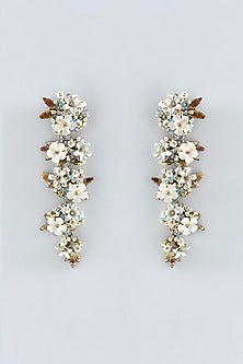 Mukaish & Zardosi Embroidered Cascade Dangler Earrings
