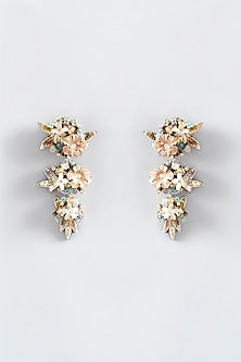 Mukaish & Zardosi Embroidered Trio Dangler Earrings