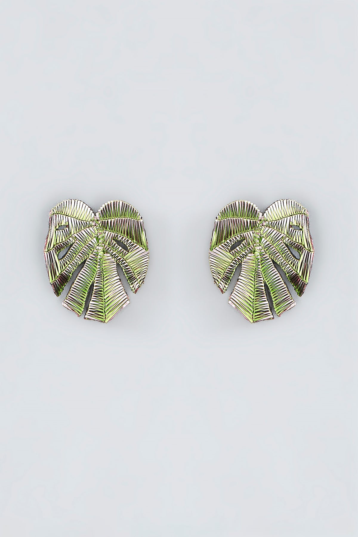 Mukaish & Zardosi Embroidered Stud Earrings