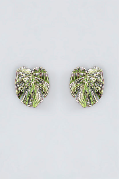 Mukaish & Zardosi Embroidered Stud Earrings
