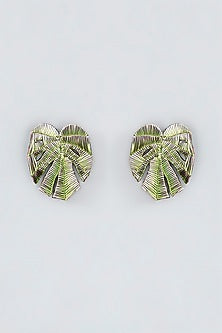 Mukaish & Zardosi Embroidered Stud Earrings