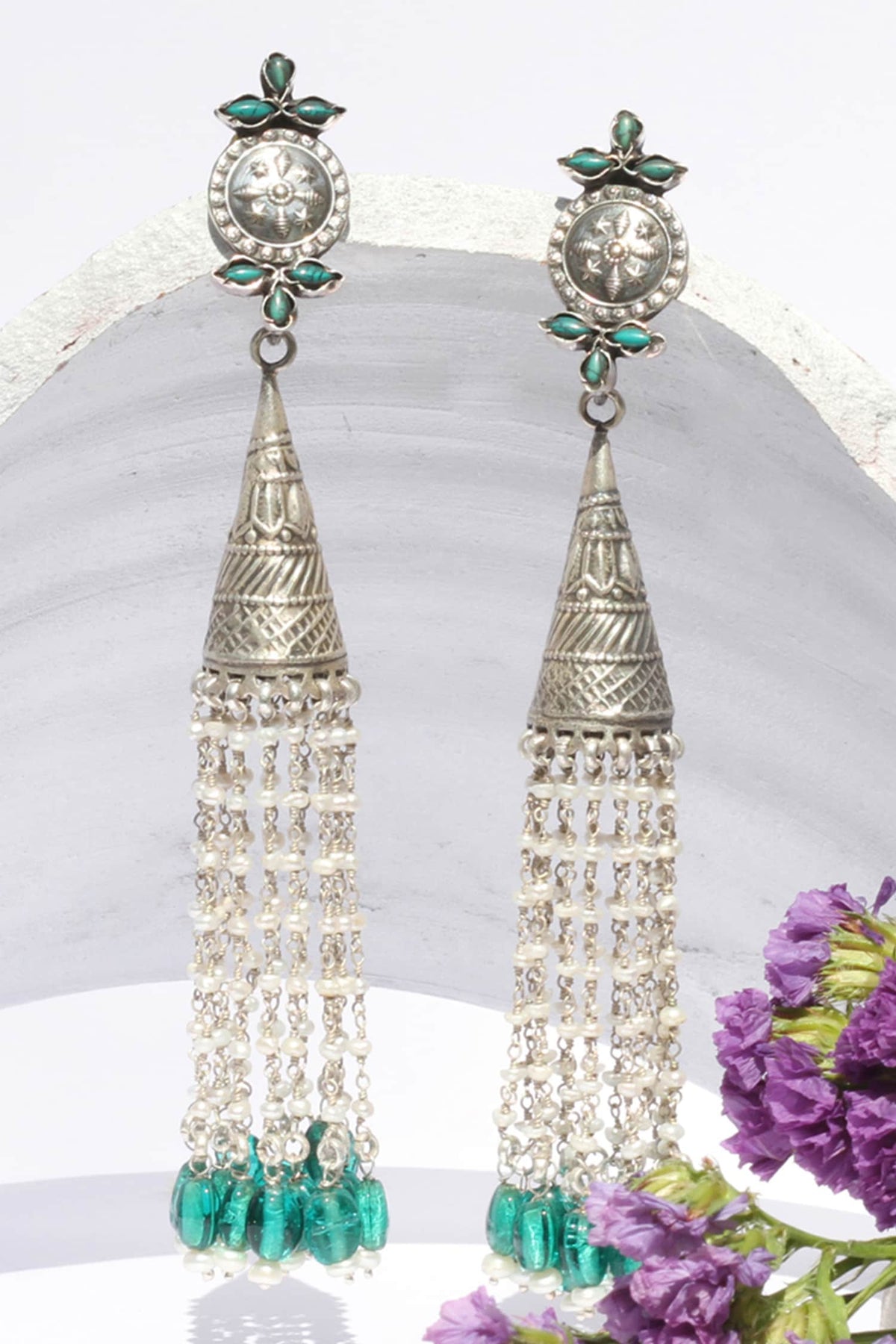 Handcrafted Tassel Long Jhumkas 