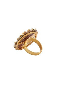 Rose Gold Finish Black Onyx Ring
