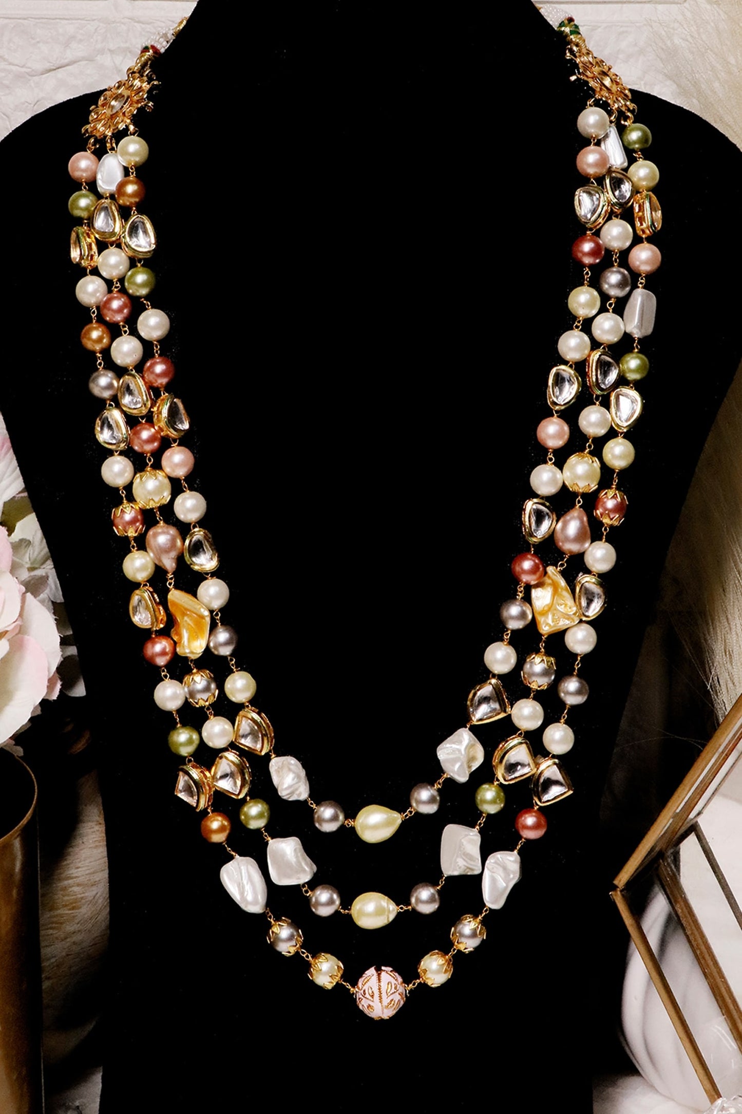 Multi Layered Beaded Necklace 