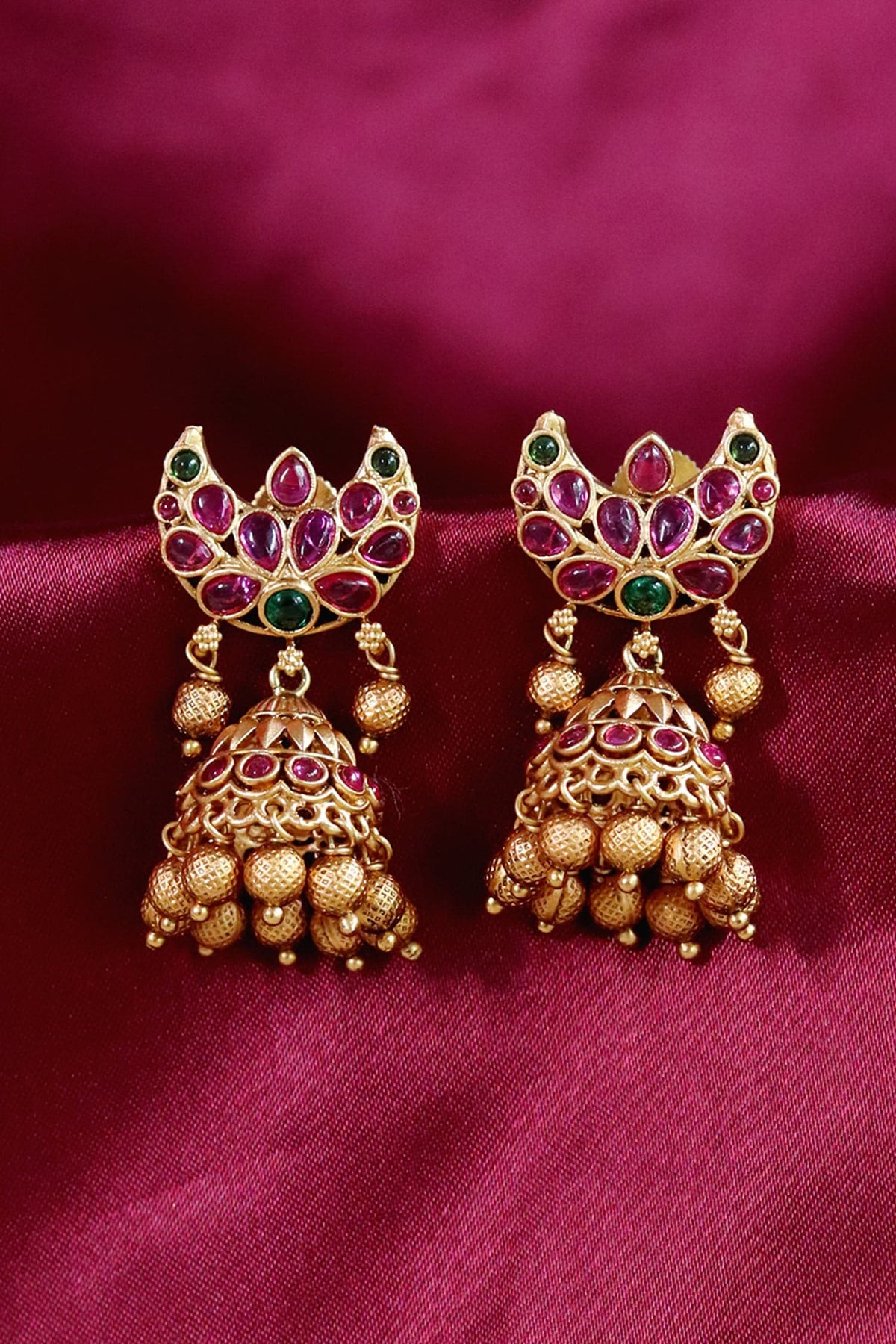 Bead Drop Jhumkas 