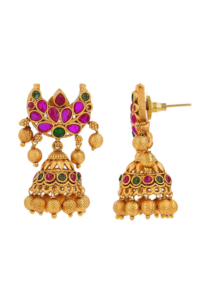 Bead Drop Jhumkas 