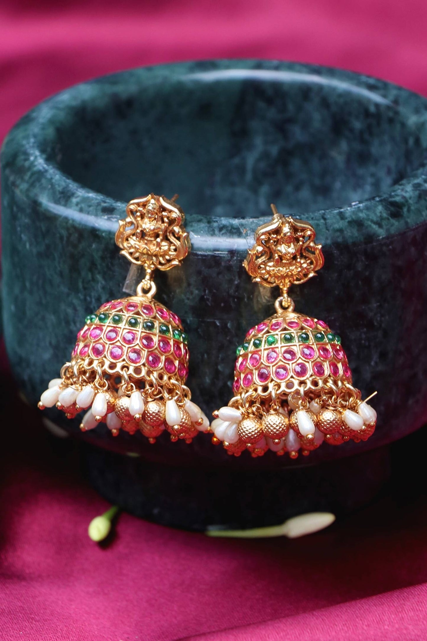 Gold Temple Jewellery Set 