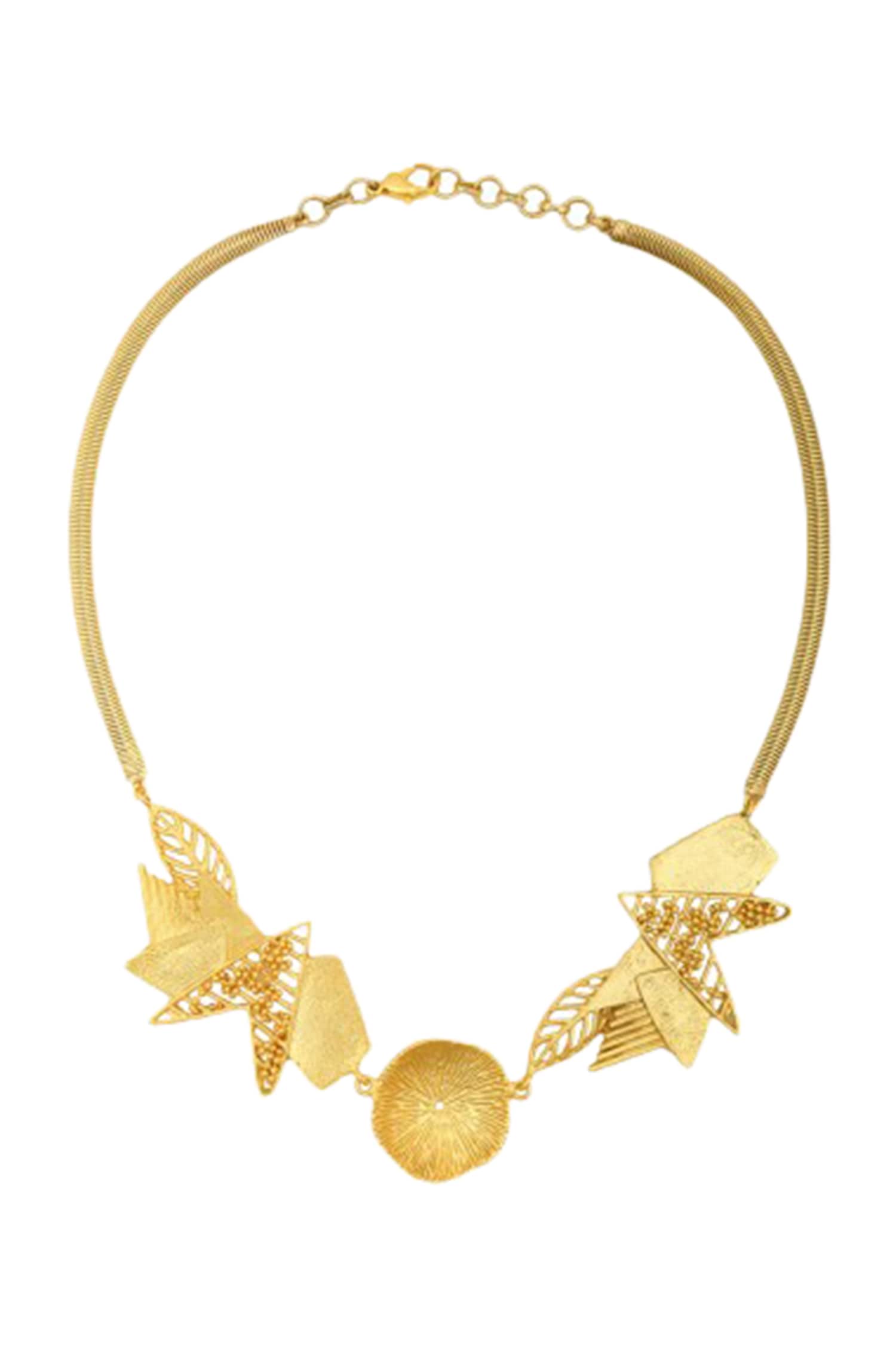 Cutwork Pendant Necklace 