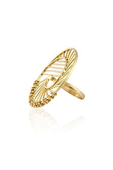Gold Plated Minimilistic Circular Orbit Ring