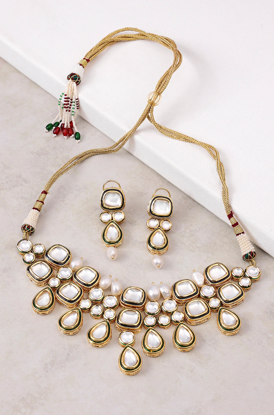 Classic Polki Chic Necklace Set