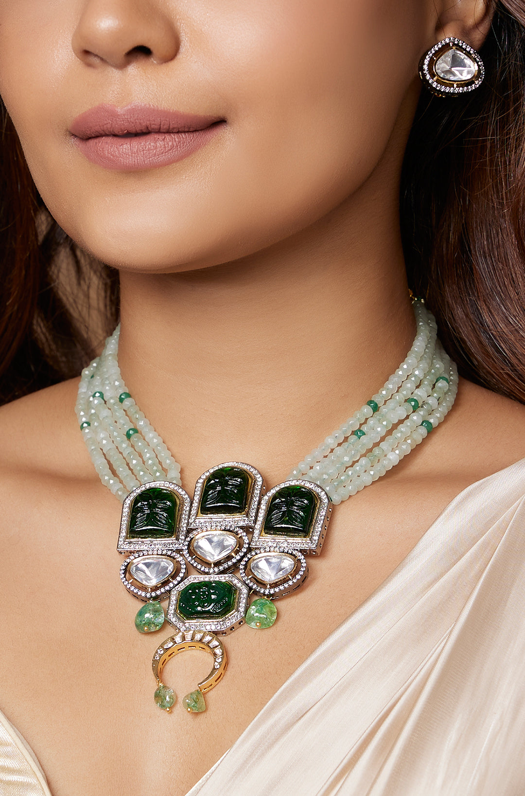 Classic Green Necklace Set