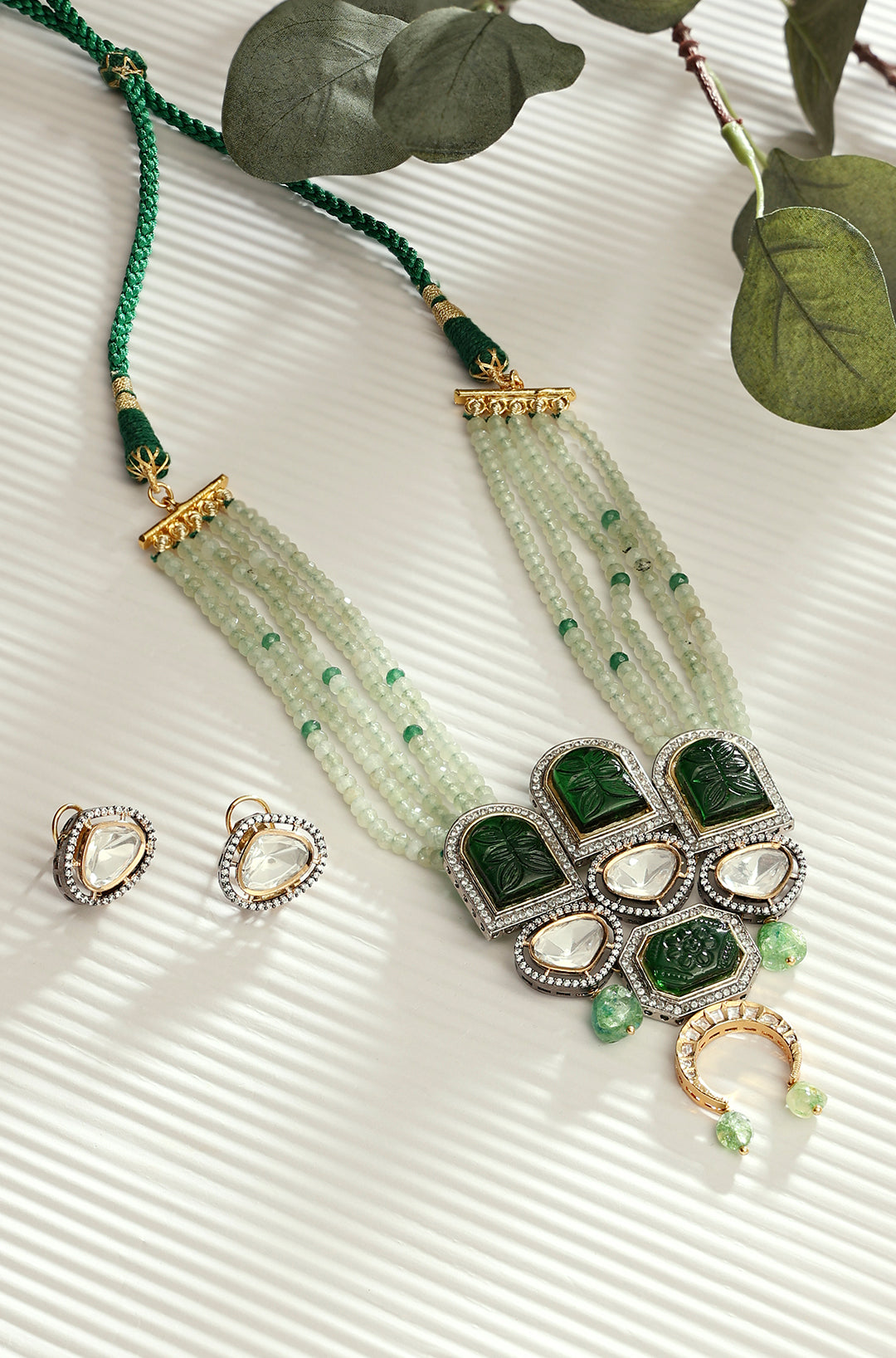 Classic Green Necklace Set