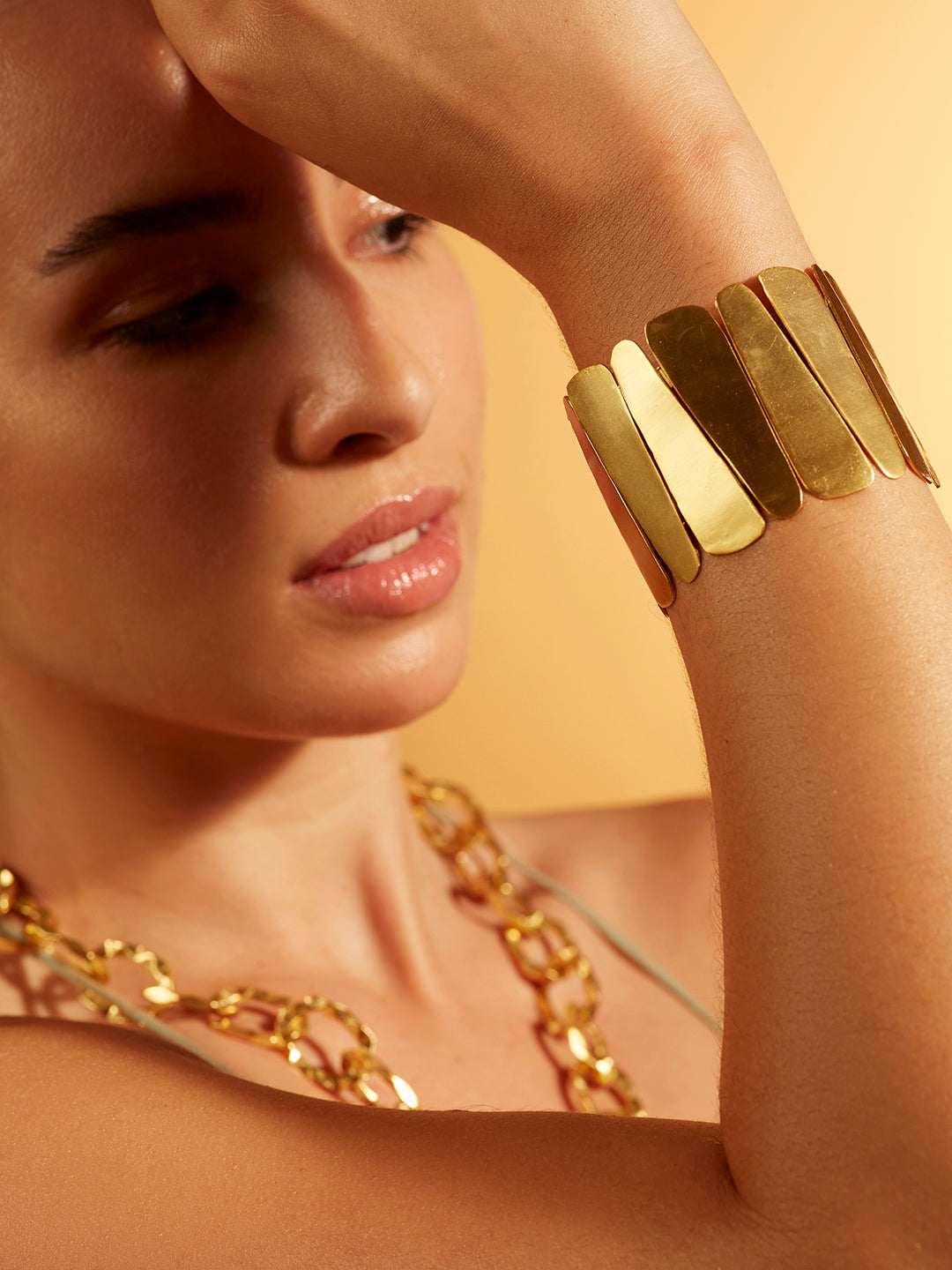 Golden Pillar Open Cuff